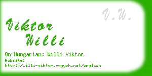 viktor willi business card